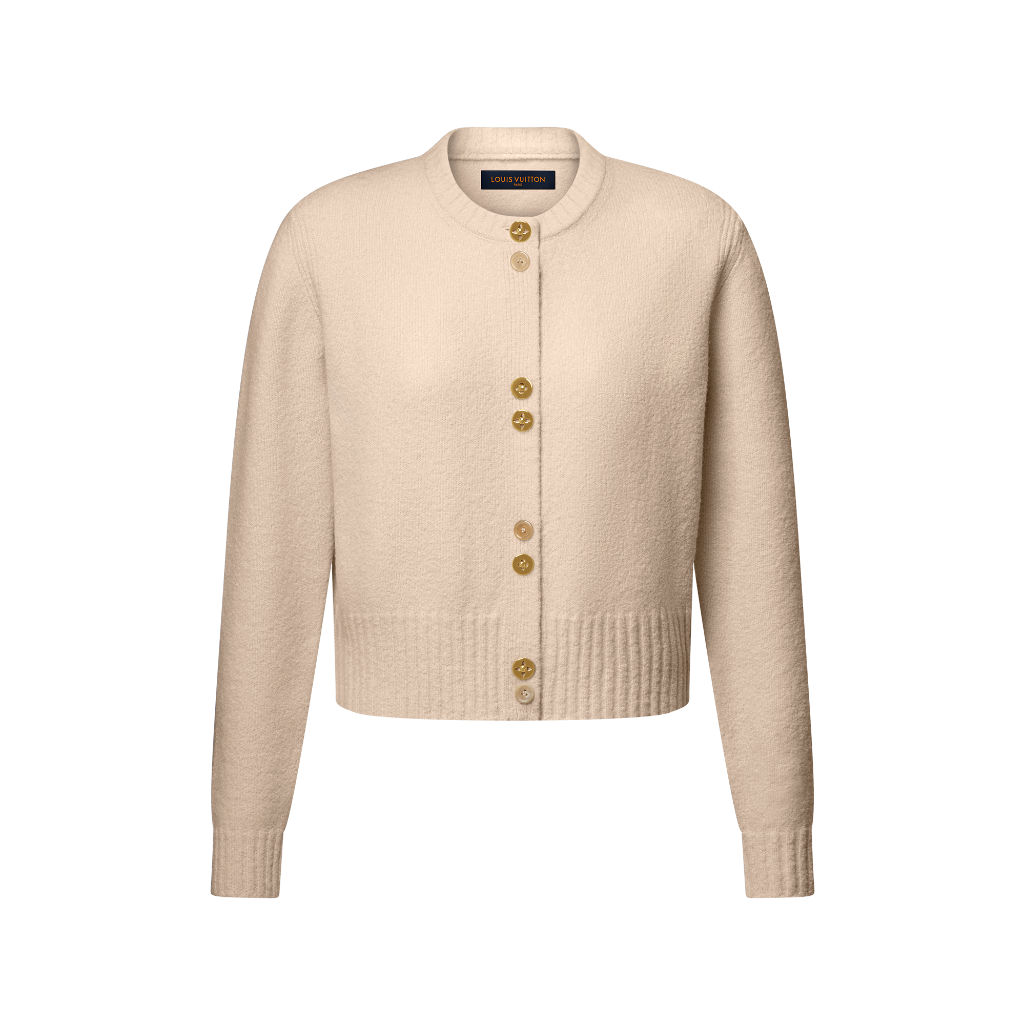 LOUIS VUITTON アイボリー カーディガン Cardigan With Pearly Embroidery - Ready-to-Wear | LOUIS VUITTON
